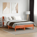 sengeramme uden madras 160x200 cm massivt fyrretræ gyldenbrun