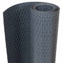 altanafskærmning 300x80 cm polyrattan antracitgrå