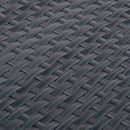 altanafskærmning 400x80 cm polyrattan antracitgrå