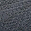 altanafskærmning 500x90 cm polyrattan antracitgrå
