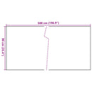 altanafskærmning 500x90 cm polyrattan antracitgrå