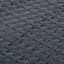 altanafskærmning 600x100 cm polyrattan antracitgrå