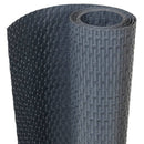 altanafskærmning 1000x90 cm polyrattan antracitgrå