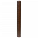 altanafskærmning 300x80 cm polyrattan brun og sort