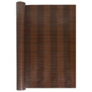altanafskærmning 600x90 cm polyrattan brun og sort