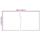 altanafskærmning 600x100 cm polyrattan brun og sort