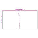 altanafskærmning 500x90 cm polyrattan lysebrun
