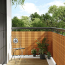 altanafskærmning 600x90 cm polyrattan lysebrun