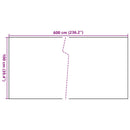 altanafskærmning 600x100 cm polyrattan lysebrun
