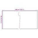 altanafskærmning 300x80 cm polyrattan sort
