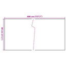 altanafskærmning 400x80 cm polyrattan sort