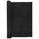 altanafskærmning 500x80 cm polyrattan sort