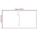 altanafskærmning 500x90 cm polyrattan sort