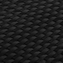 altanafskærmning 600x100 cm polyrattan sort