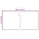 altanafskærmning 1000x80 cm polyrattan sort
