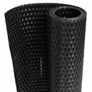 altanafskærmning 1000x100 cm polyrattan sort