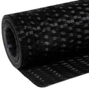 altanafskærmning 1000x100 cm polyrattan sort