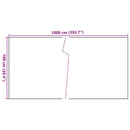 altanafskærmning 1000x100 cm polyrattan sort