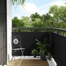 altanafskærmning 1000x100 cm polyrattan sort