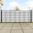 altanafskærmninger 10 stk. 255x19 cm polyrattan hvid