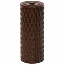 altanafskærmninger 10 stk. 255x19 cm polyrattan brun og sort