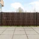 altanafskærmninger 10 stk. 255x19 cm polyrattan brun og sort