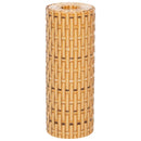 altanafskærmninger 10 stk. 255x19 cm polyrattan lysebrun