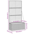 Have Trellis Planter Brun 70 x 30 x 135 cm Metal