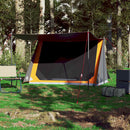2-personers campingtelt vandtæt grå og orange