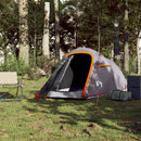 2-personers campingtelt vandtæt grå og orange