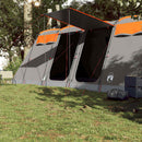 10-personers campingtelt vandtæt grå og orange
