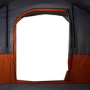 7-personers campingtelt vandtæt grå og orange