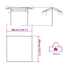 tarp 300x294 cm vandtæt grøn