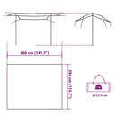 tarp 360x294 cm vandtæt blå