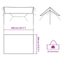 tarp 360x294 cm vandtæt blå