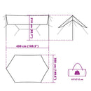 tarp 430x380x210 cm vandtæt blå