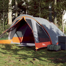 4-personers campingtelt vandtæt grå og orange
