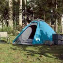4-personers campingtelt vandtæt blå