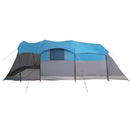 8-personers campingtelt vandtæt blå