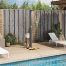 havebruser 50x55x224 cm polyrattan og akacietræ sort