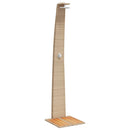 havebruser 55x60x224 cm polyrattan og akacietræ beige
