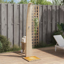 havebruser 55x60x224 cm polyrattan og akacietræ beige