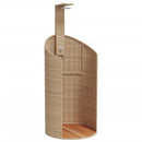 havebruser 100x100x241,5 cm polyrattan og akacietræ beige