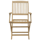 foldbare havestole 2 stk. 54x61x88 cm massivt akacietræ