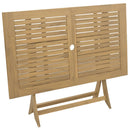 foldbart havebord 120x70x75 cm massivt akacietræ