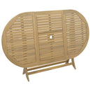 foldbart havebord 160x85x75 cm massivt akacietræ