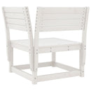 hjørnemodul til havesofa 73x73x78 cm massivt fyrretræ hvid