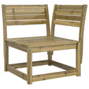 hjørnemodul til havesofa 73x73x78 cm imprægneret fyrretræ