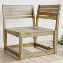 hjørnemodul til havesofa 73x73x78 cm imprægneret fyrretræ