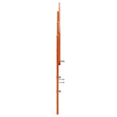 sengegavl 180 cm massivt fyrretræ gyldenbrun
